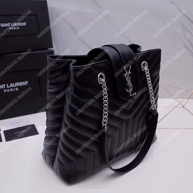 Saint Laurent Large Loulou Shopping Bag Black