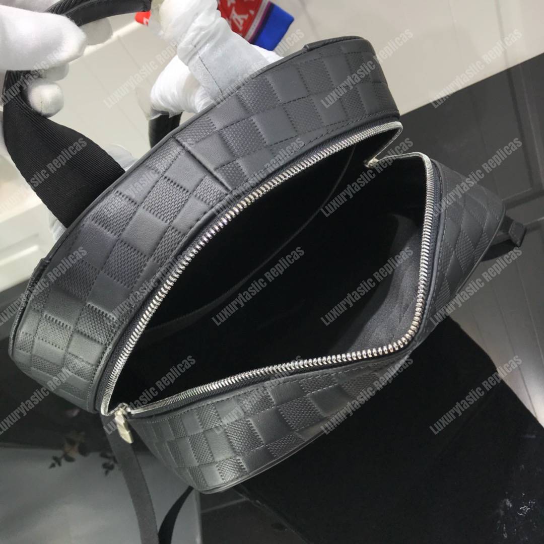 LV Campus Backpack Damier Infini Leather Checkerboard