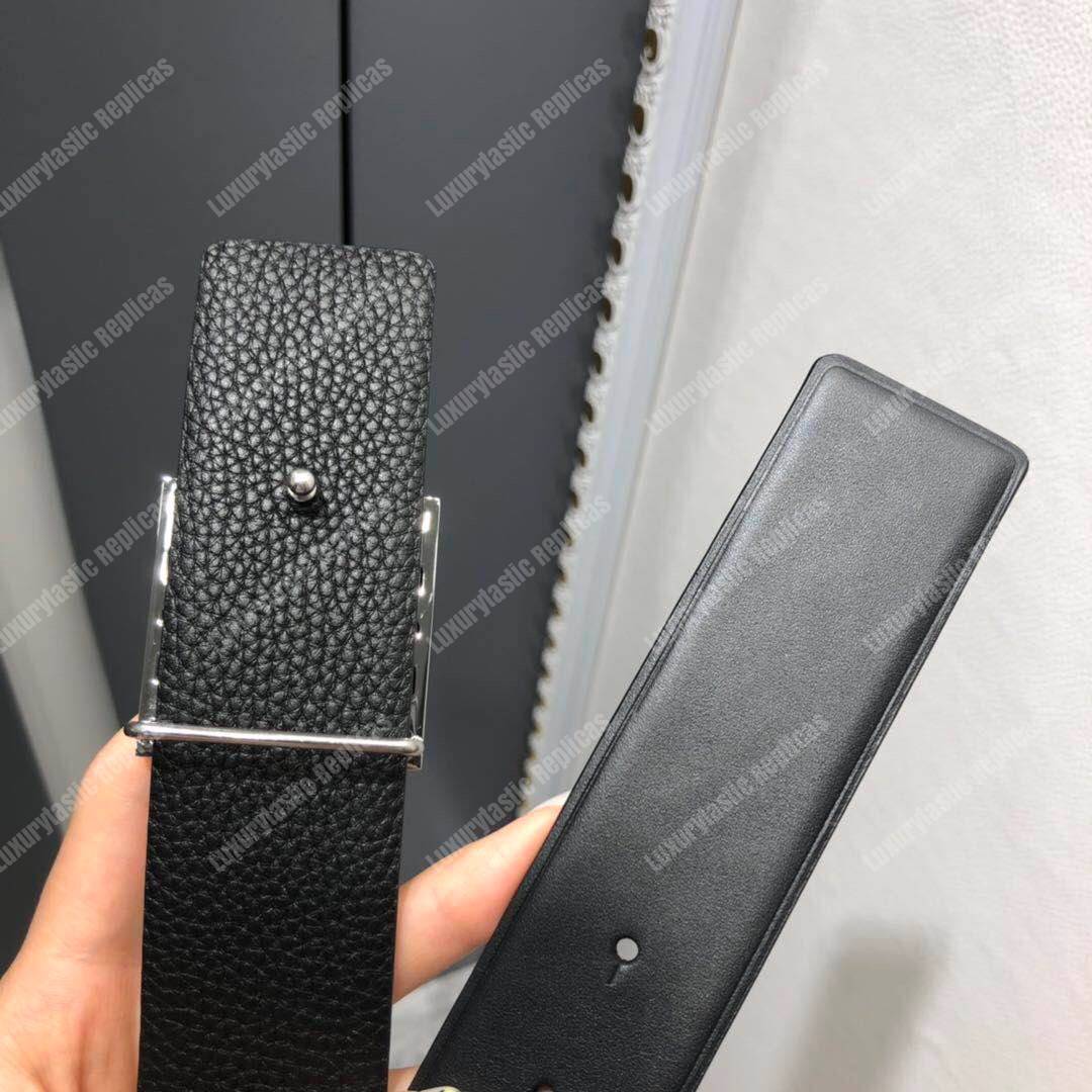 Loewe Framed Anagram Belt 4Cm Black