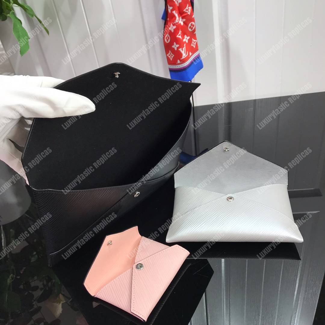 LV Pochette Kirigami Epi Leather 3-in-1 Black/Silver/Rose Ballerine