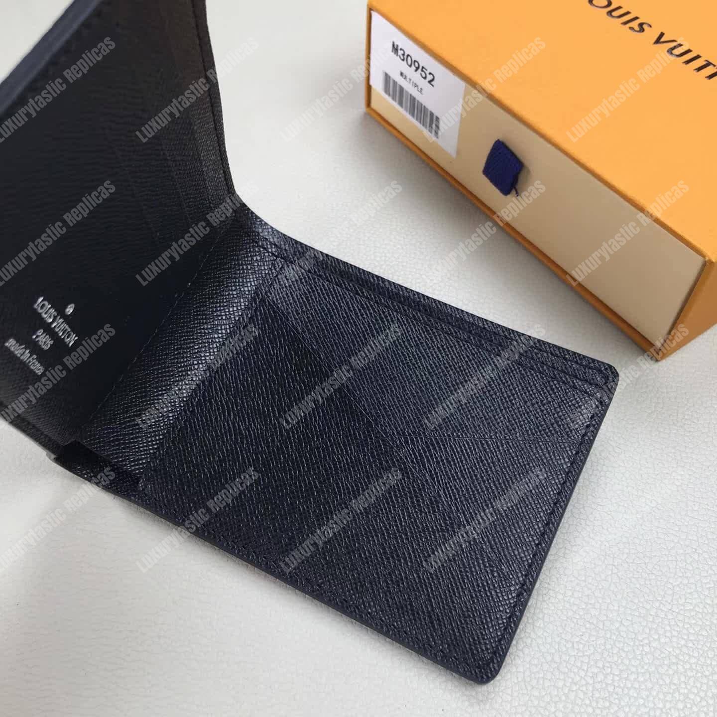 LV Multiple Wallet Taiga Leather Noir