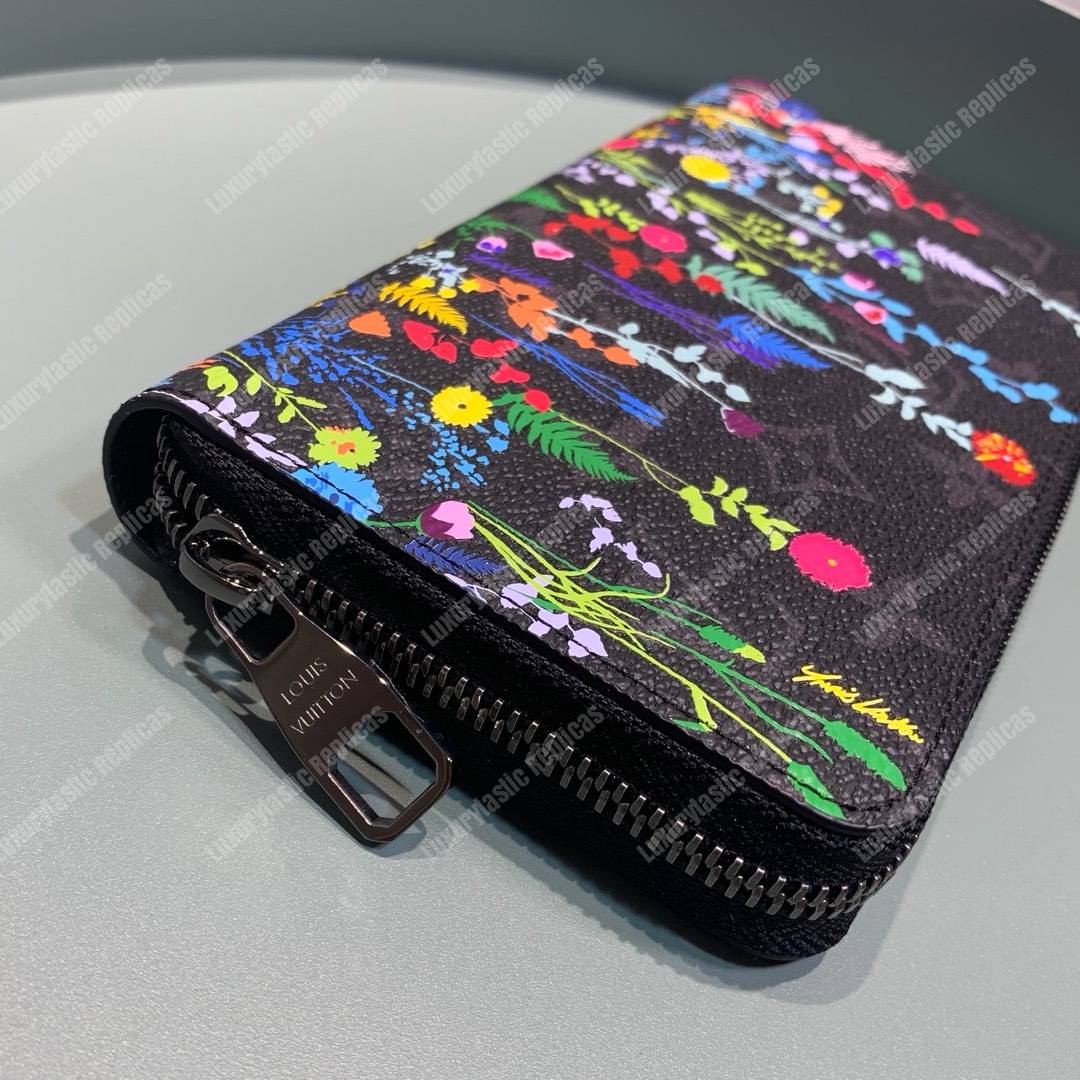 LV Flower Zippy Wallet Monogram Eclipse Canvas