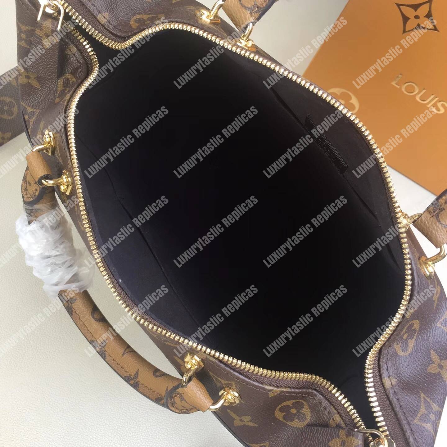 LV City Cruiser PM Tote Bag Reverse Monogram Canvas