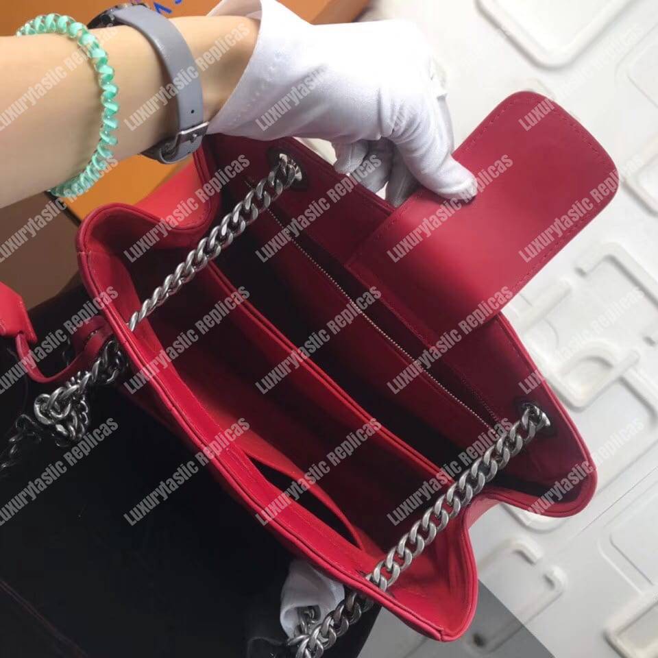 LV New Wave Chain Tote Red