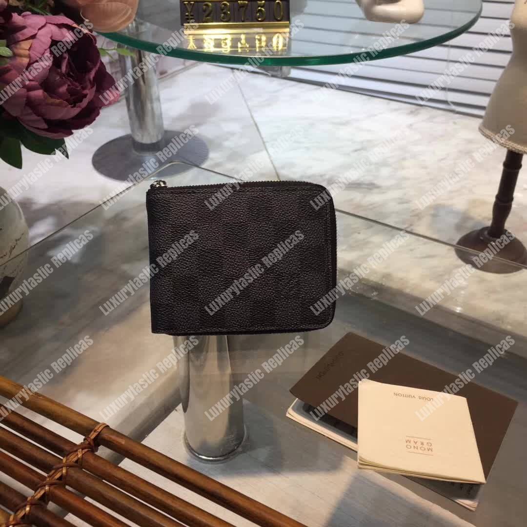 LV Zippy Compact Wallet Damier Graphite Canvas