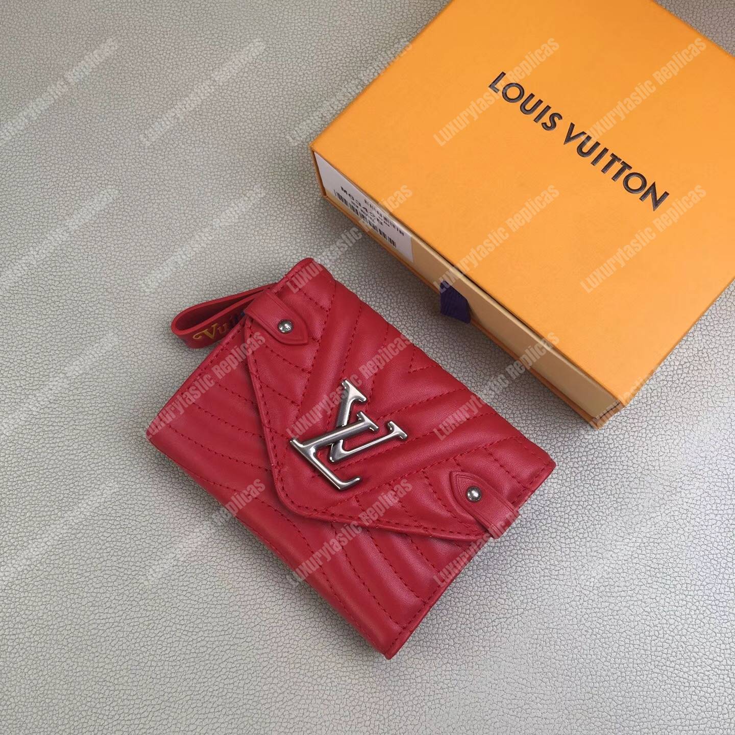 LV New Wave Compact Wallet Red