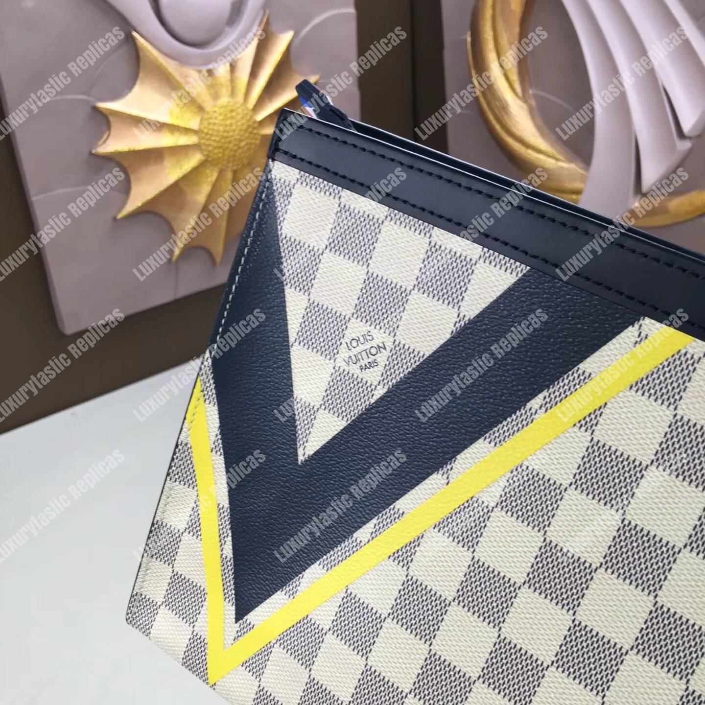 LV Pochette Voyage MM Damier Azur Canvas