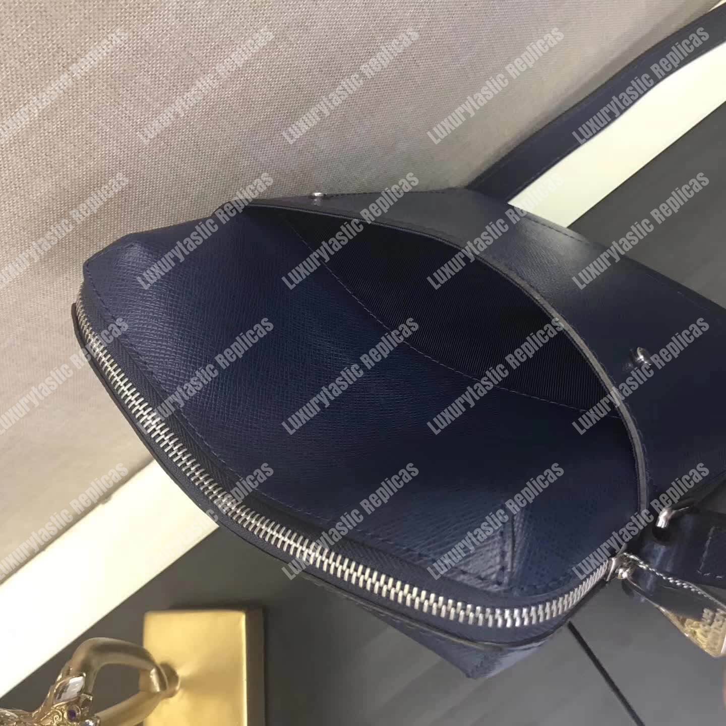 LV Pochette Grigori Cowhide Leather Dark Blue