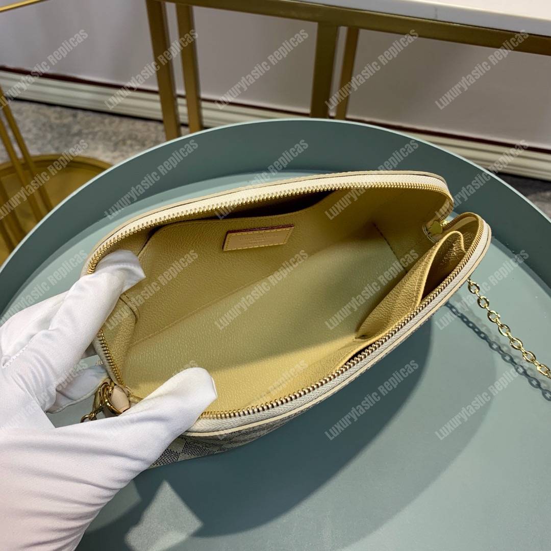 LV Cosmetic Pouch GM Damier Azur Canvas