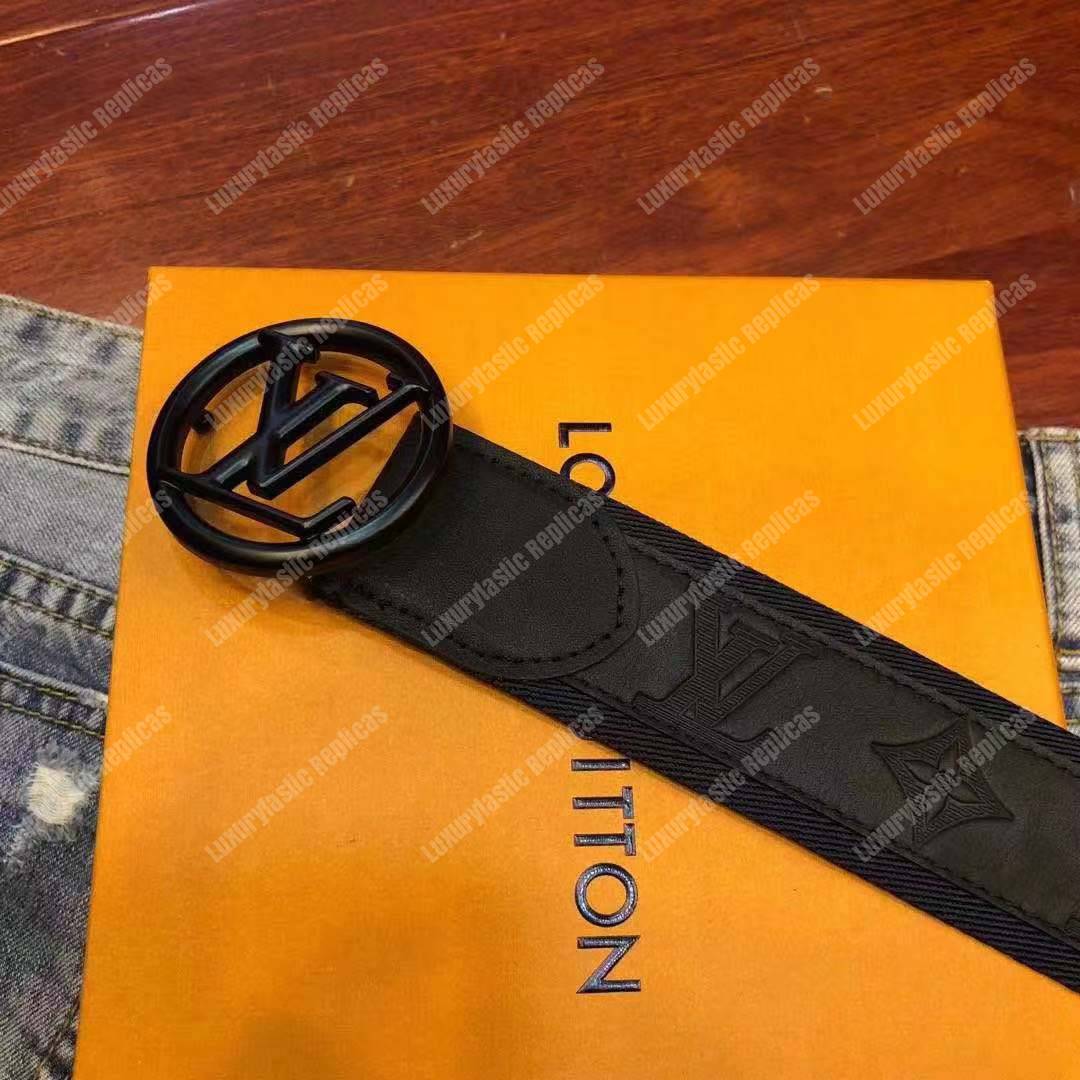 LV Circle 40mm Belt Black