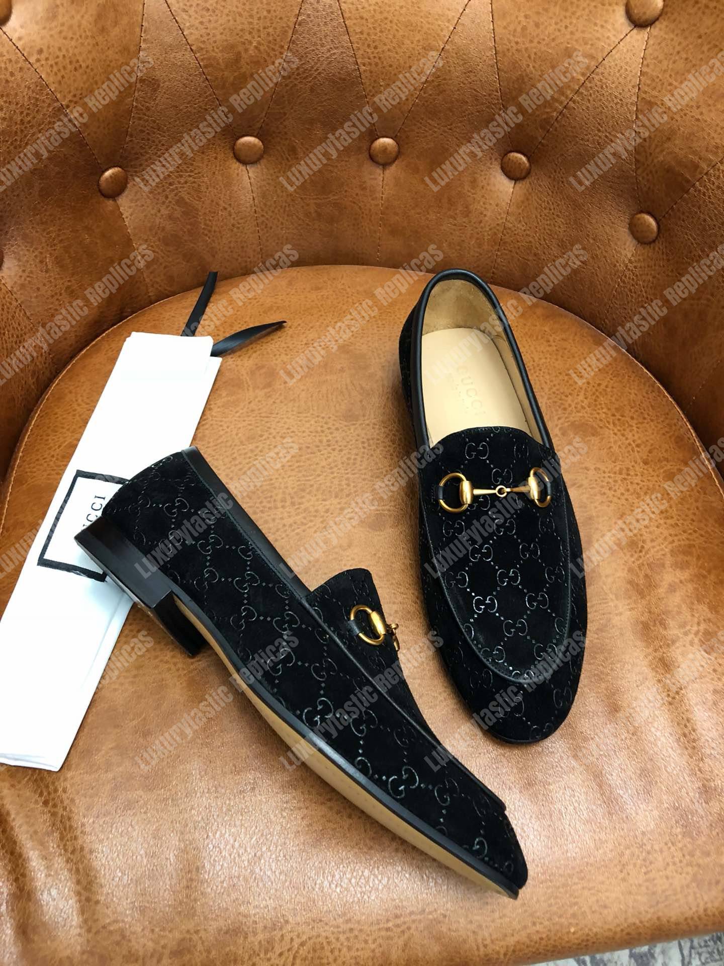 G*u*i jordaan gg velvet loafer black