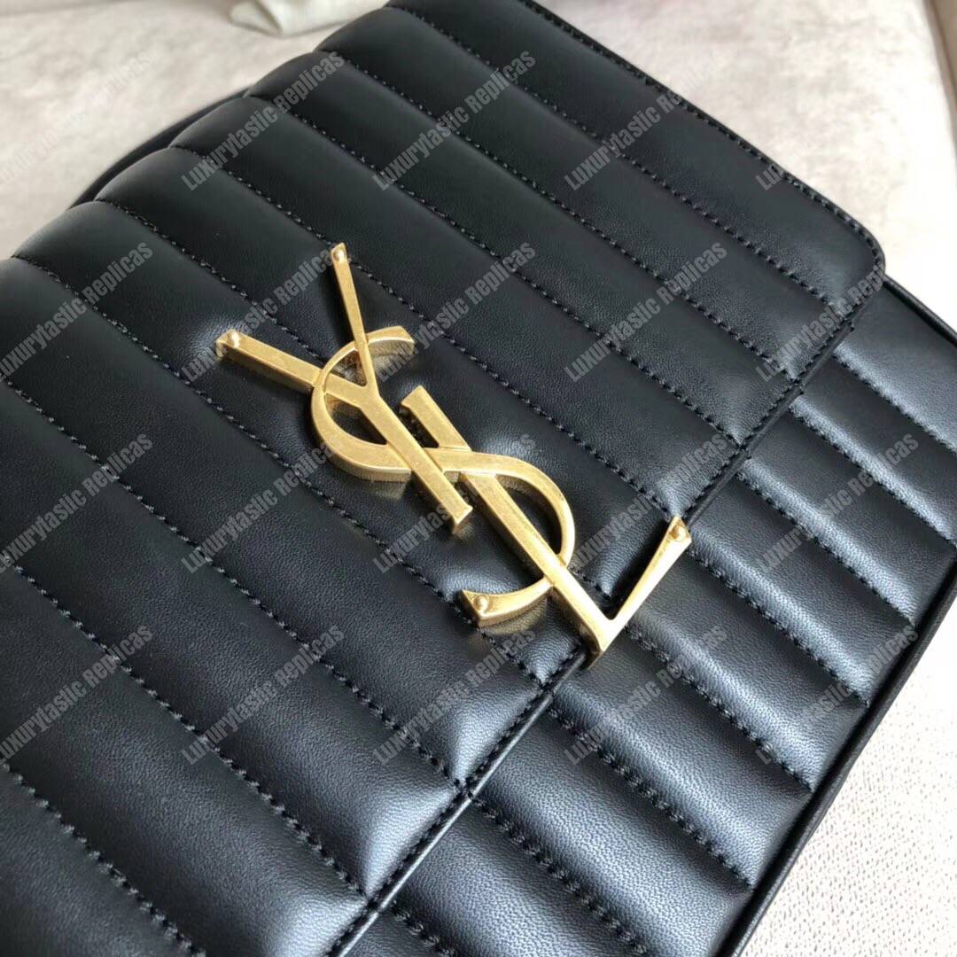 Saint Laurent Vicky Large Black