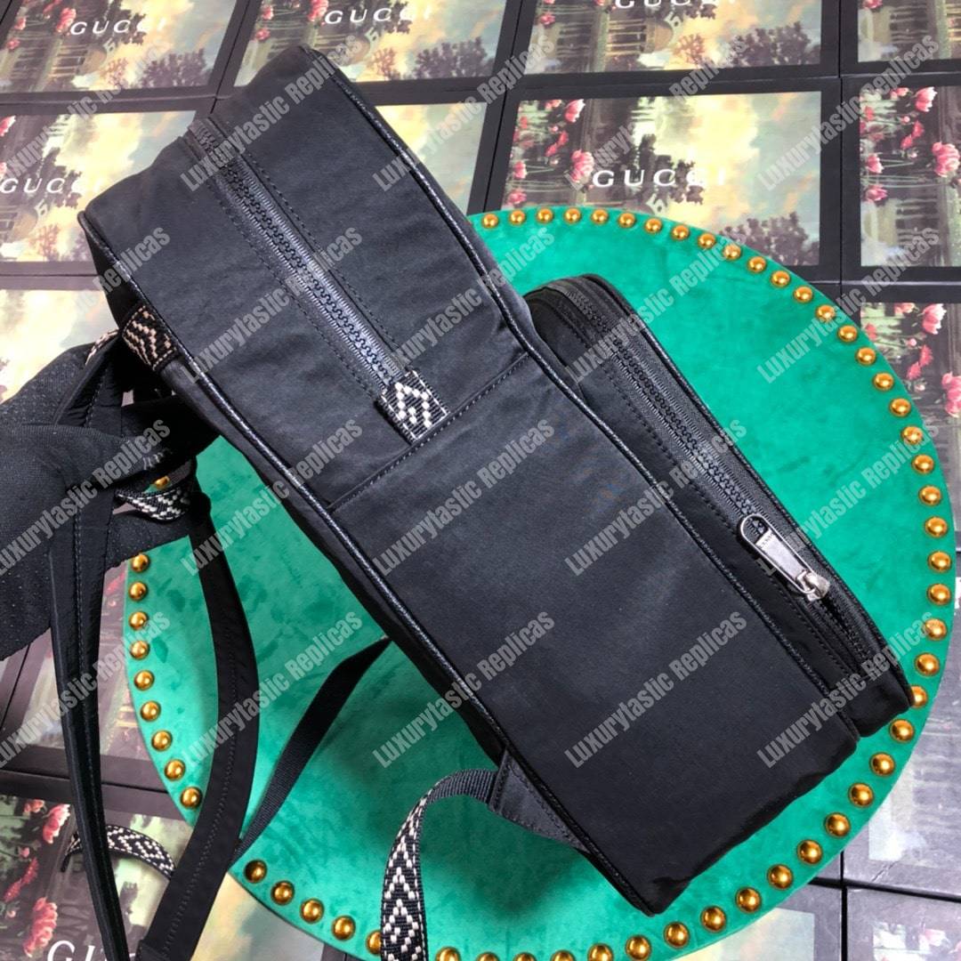G*u*i medium backpack with G*u*i ’80s patch black