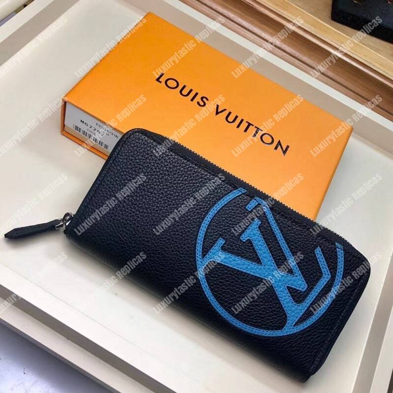 LV Zippy Wallet Vertical Taurillon Leather