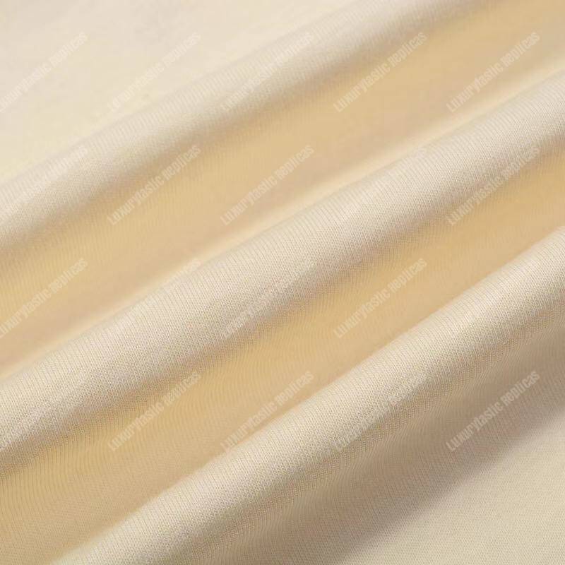 G*u*i cotton t-shirt mickey and minnie print beige