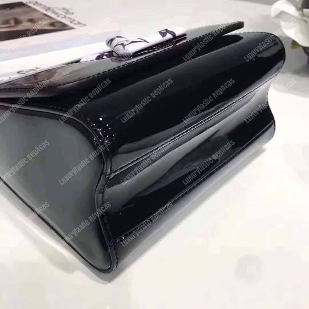 LV Twist PM Monogram Vernis Leather Noir