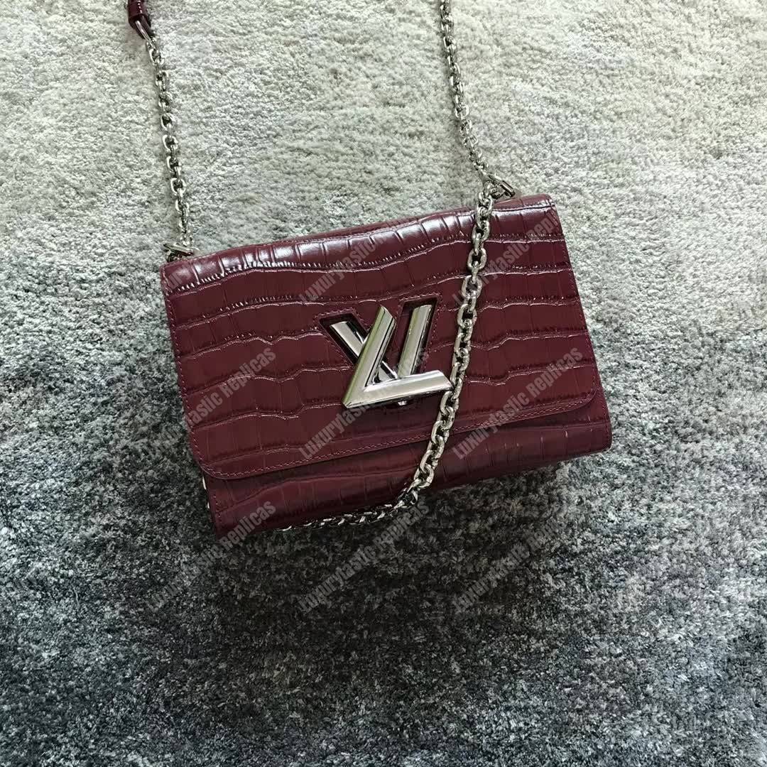 LV Twist Bag MM Crocodilien Mat
