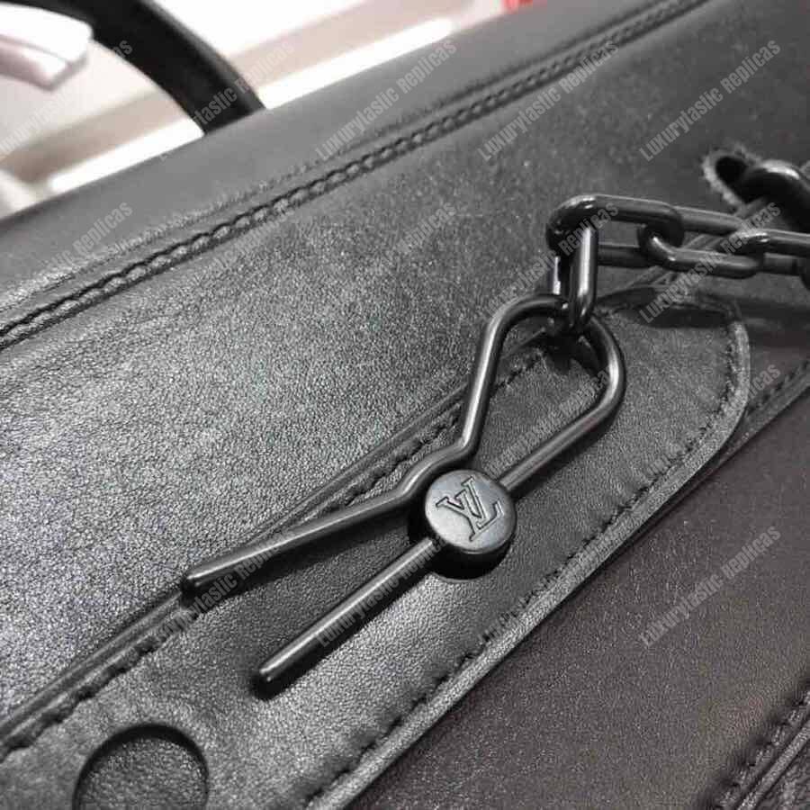 LV Streamer PM Taiga Leather Monogram Gray