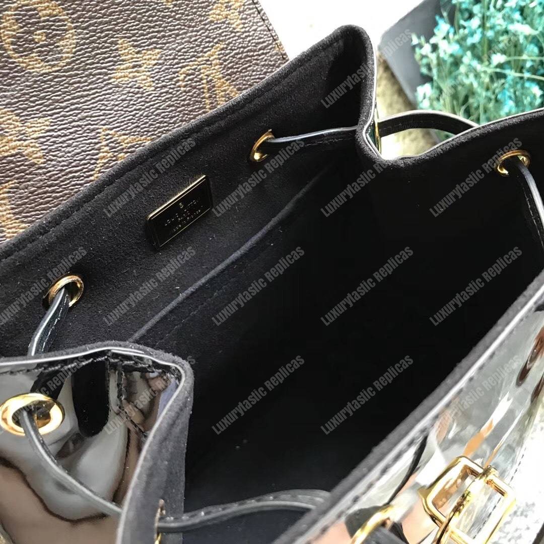 LV Hot Springs Backpack Patent Leather Black