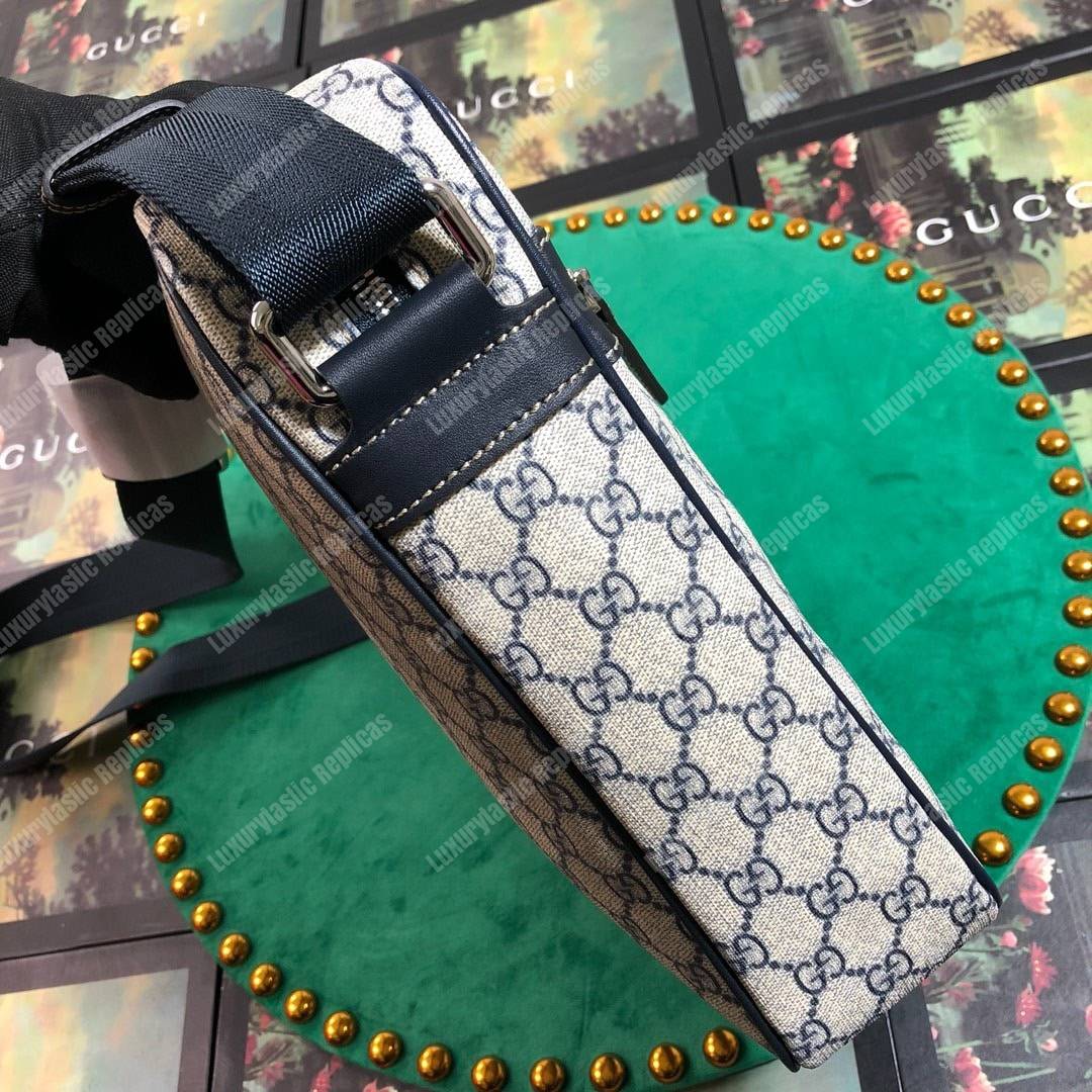 G*u*i gg sup*e canvas messenger bag black