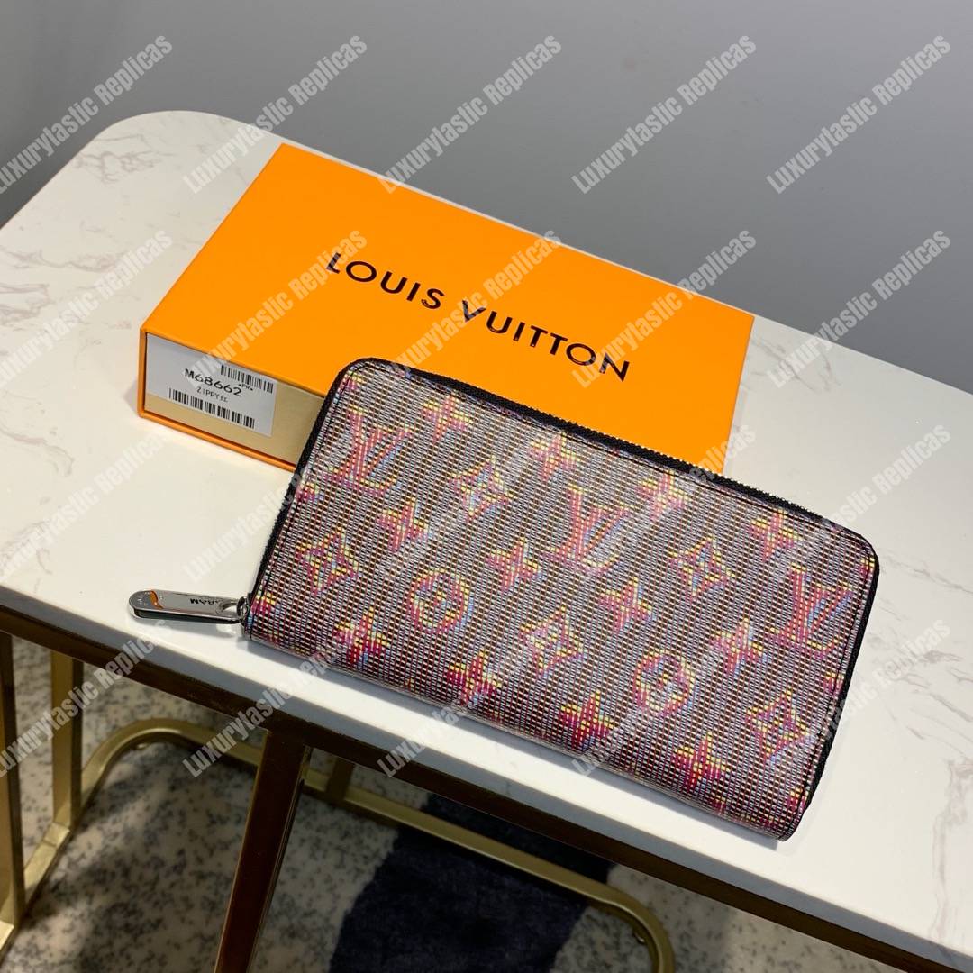 LV Zippy Wallet Monogram LV Pop motif Rose
