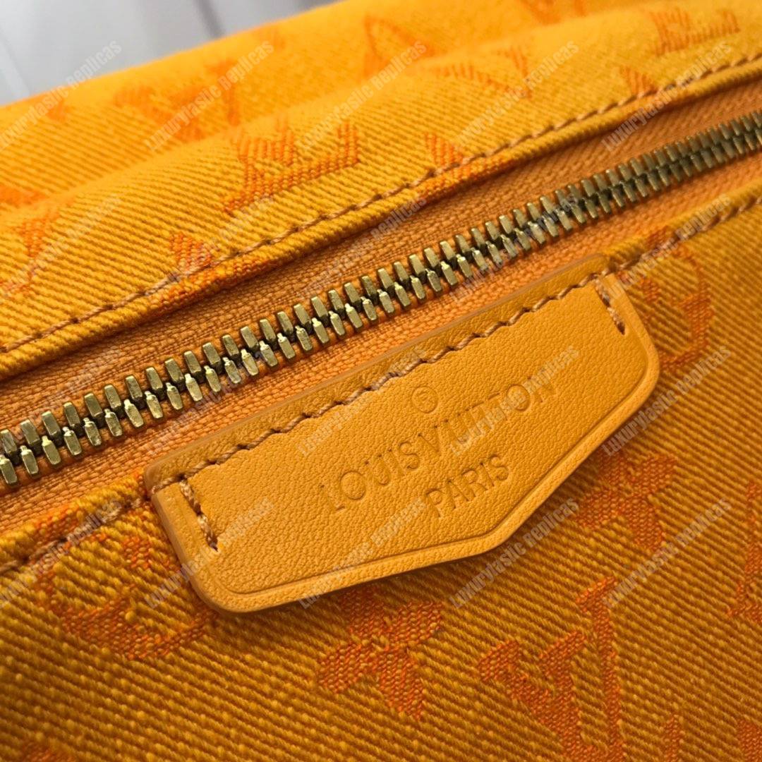 LV Outdoor Bumbag Denim Fabric Monogram Ocre