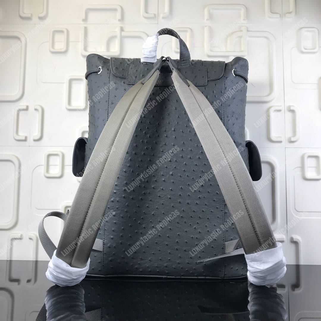 LV Christopher Backpack Autruche