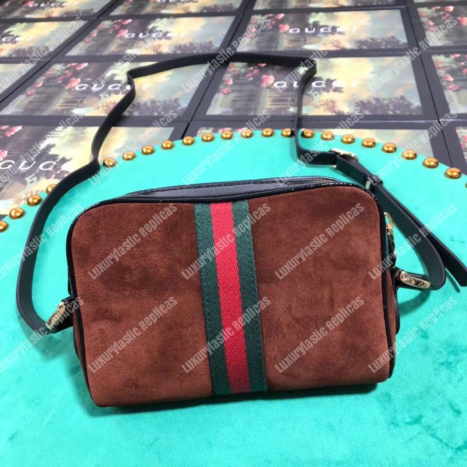 G*u*i ophidia suede mini bag chesnut