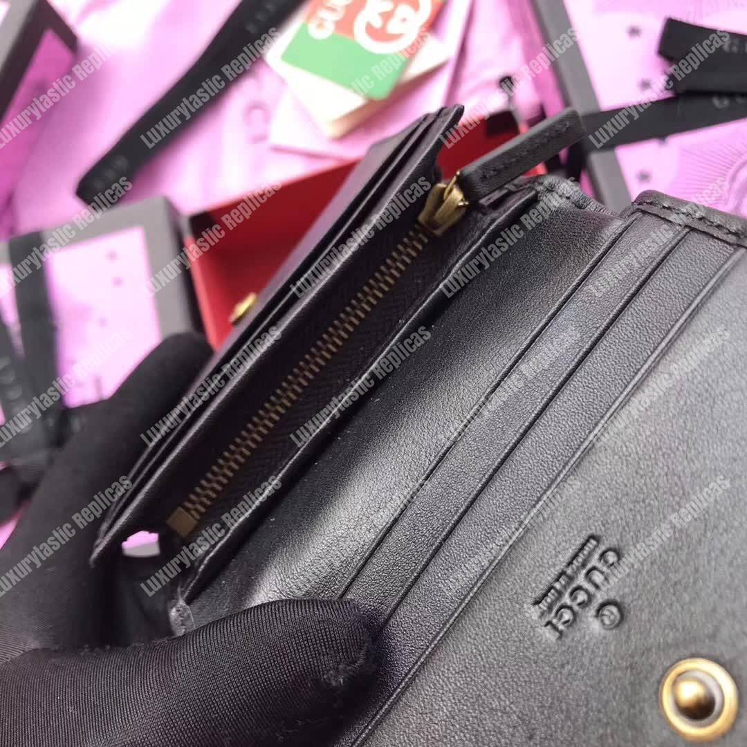 G*u*i gg marmont card case velvet black