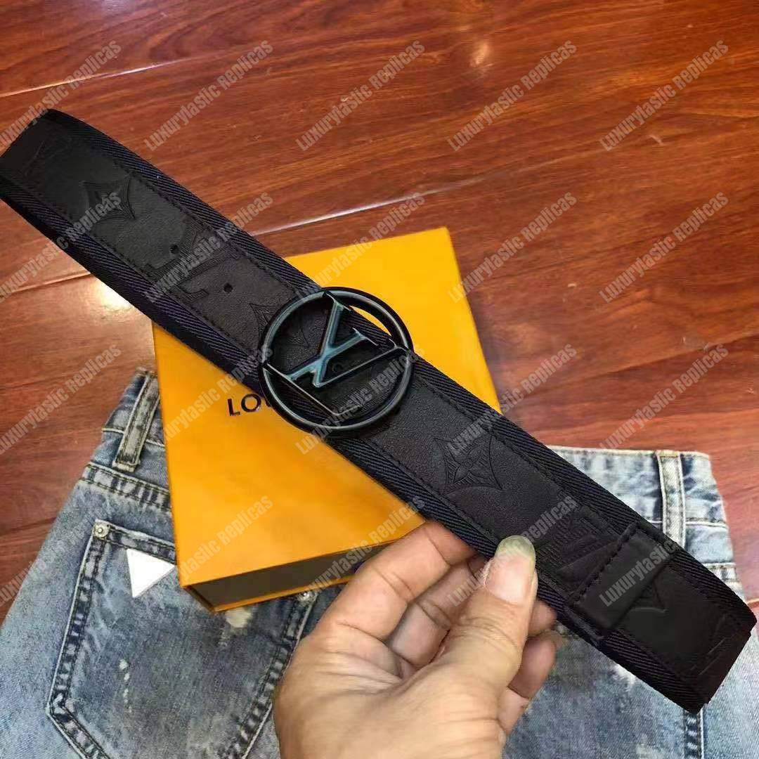 LV Circle 40mm Belt Black