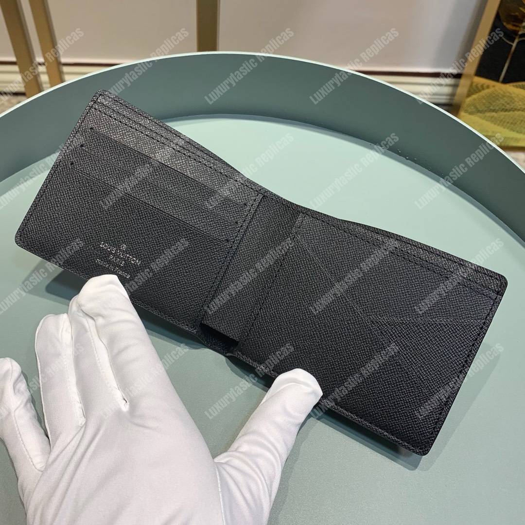 LV Flower Slender Wallet Monogram Eclipse Canvas