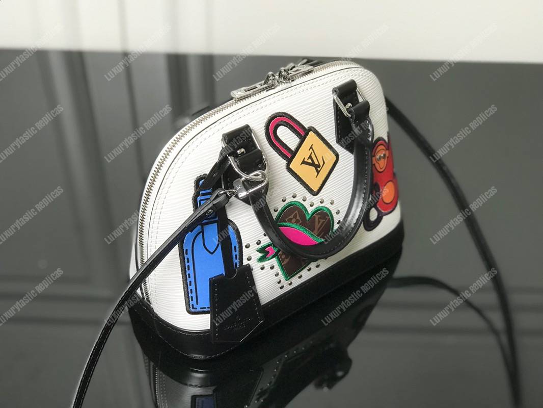 LV Alma BB Epi Leather Trunk-Maker White