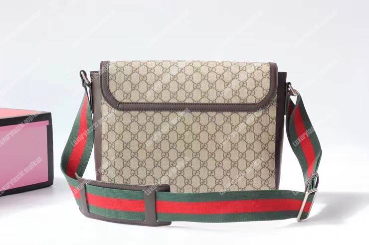 G*u*i gg sup*e flap messenger beige/ebony