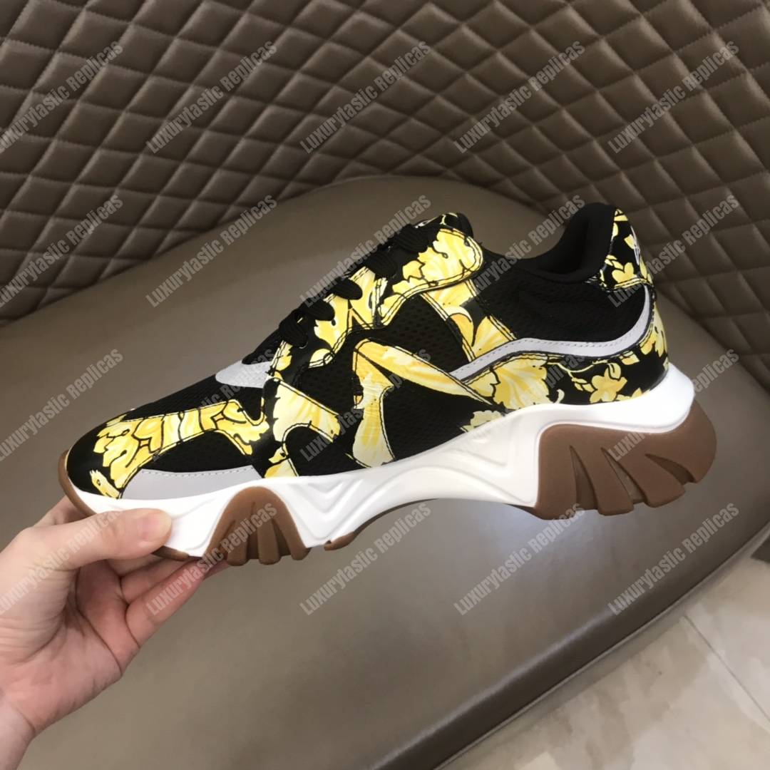 Versace Squalo Sneakers Black/Flower Print