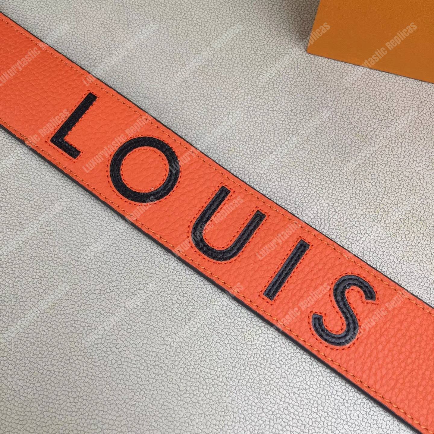 LV Bandouliere Taurillon Leather Orange