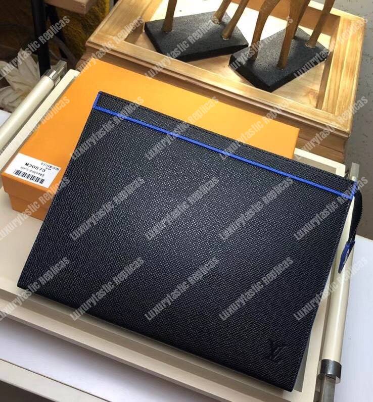 LV Pochette Voyage Taiga Leather