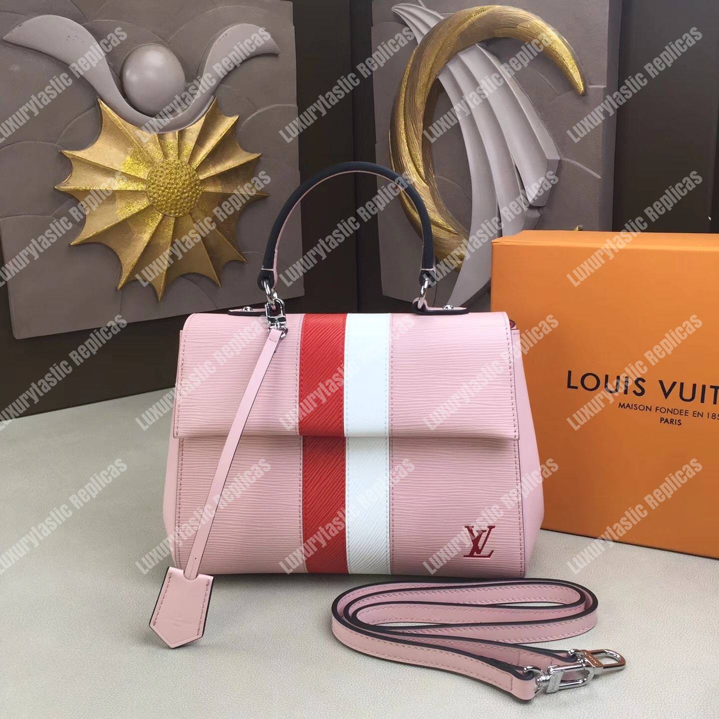 LV Cluny BB Epi Leather Rose Ballerine