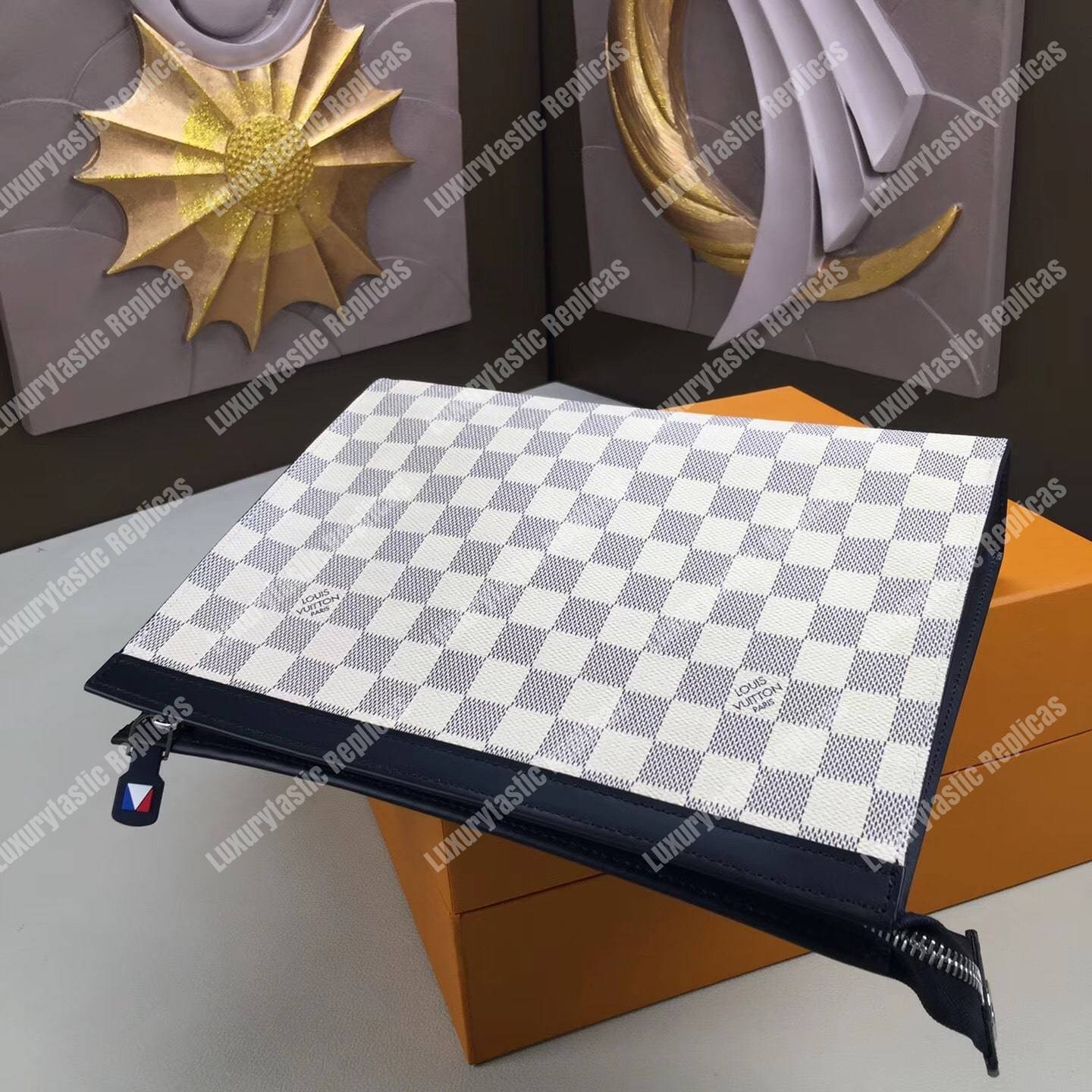 LV Pochette Voyage MM Damier Azur Canvas