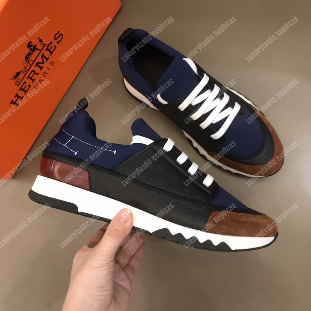 H**mes stadium sneaker blue/black