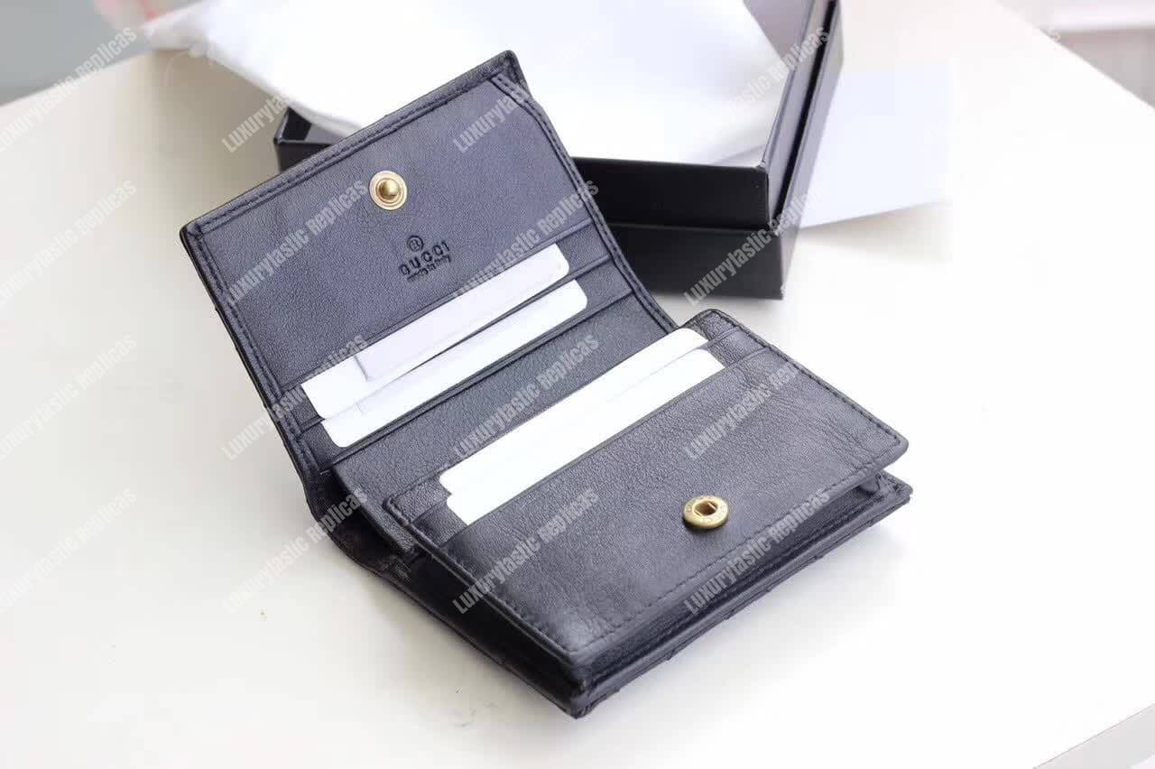 G*u*i gg marmont cicada stud card case wallet