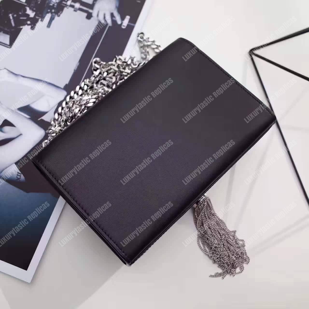 Saint Laurent Classic Small Kate Tassel Chain Black