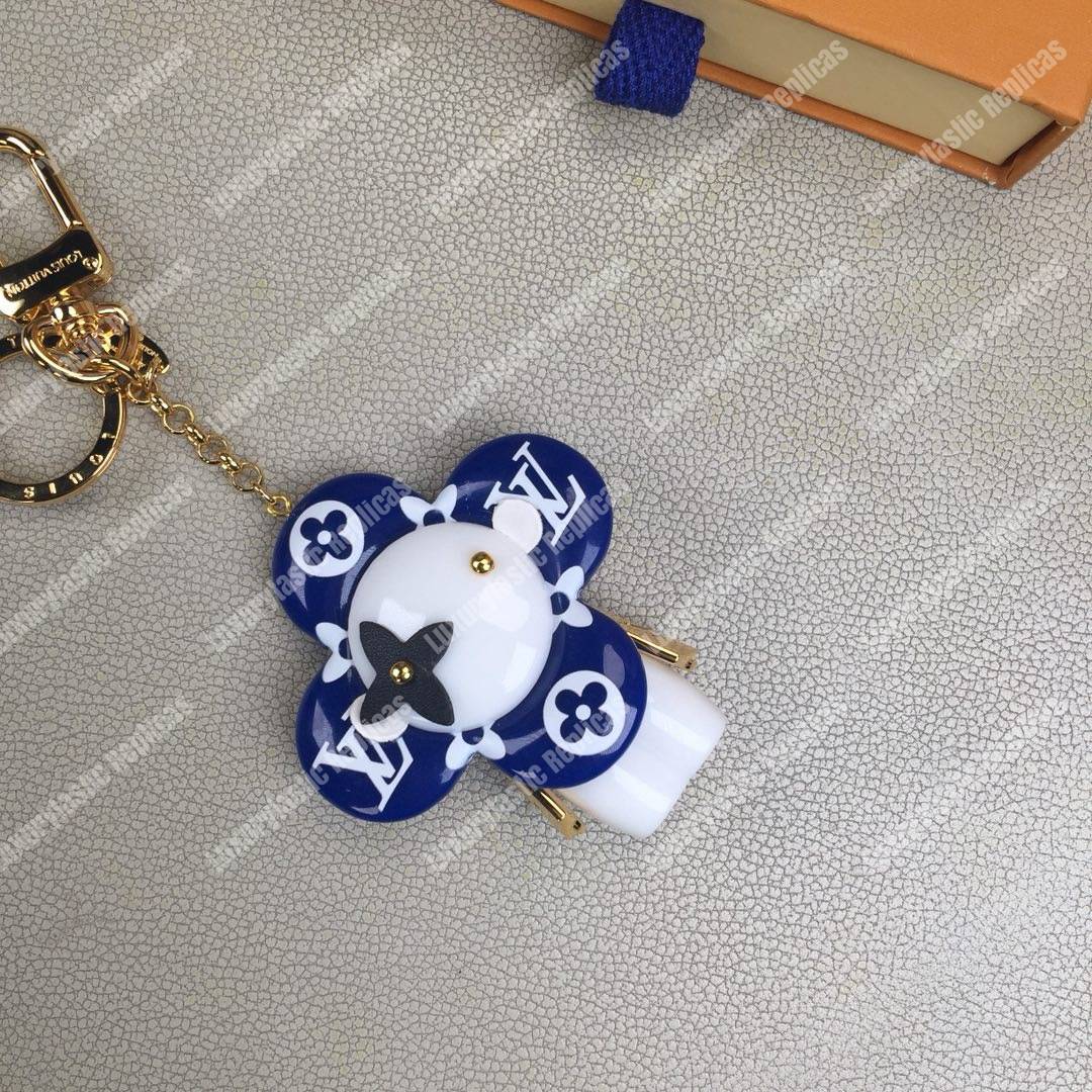 LV Vivienne Monogram Giant Bag Charm and Key Holder Blue
