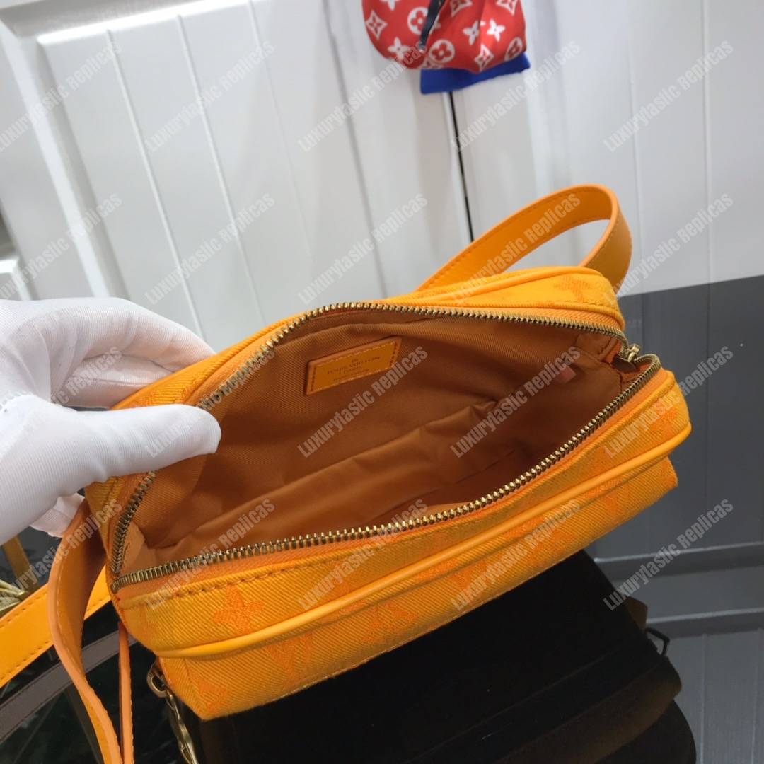 LV Outdoor Bumbag Denim Fabric Monogram Ocre