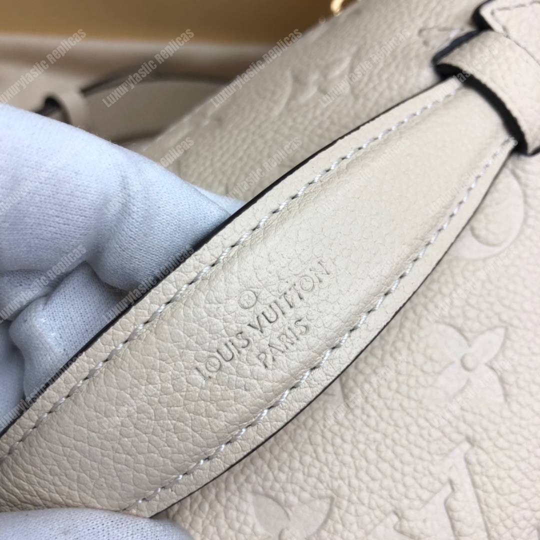 LV Monogram Empreinte Bumbag Creme Beige