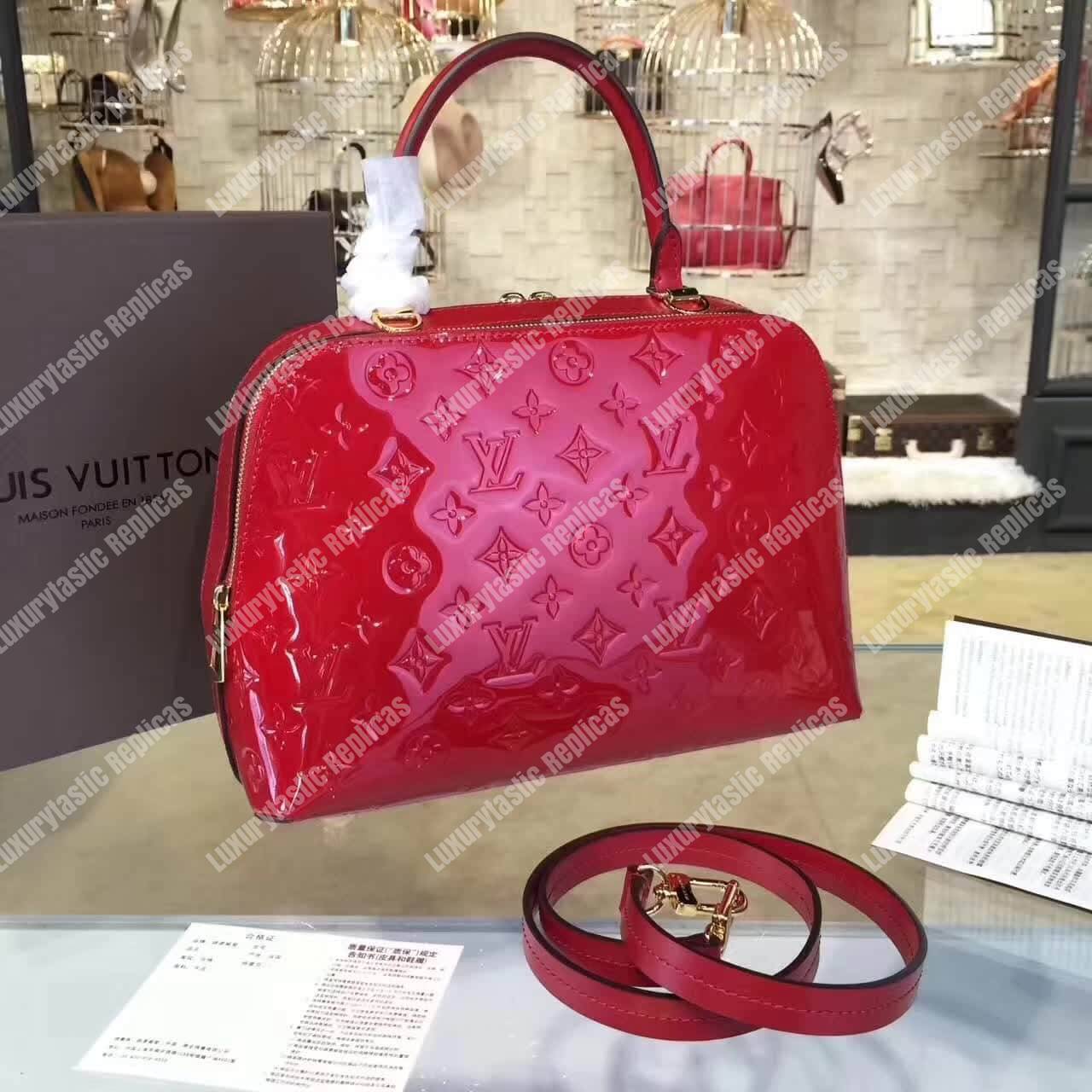 LV Melrose Monogram Vernis Cherry