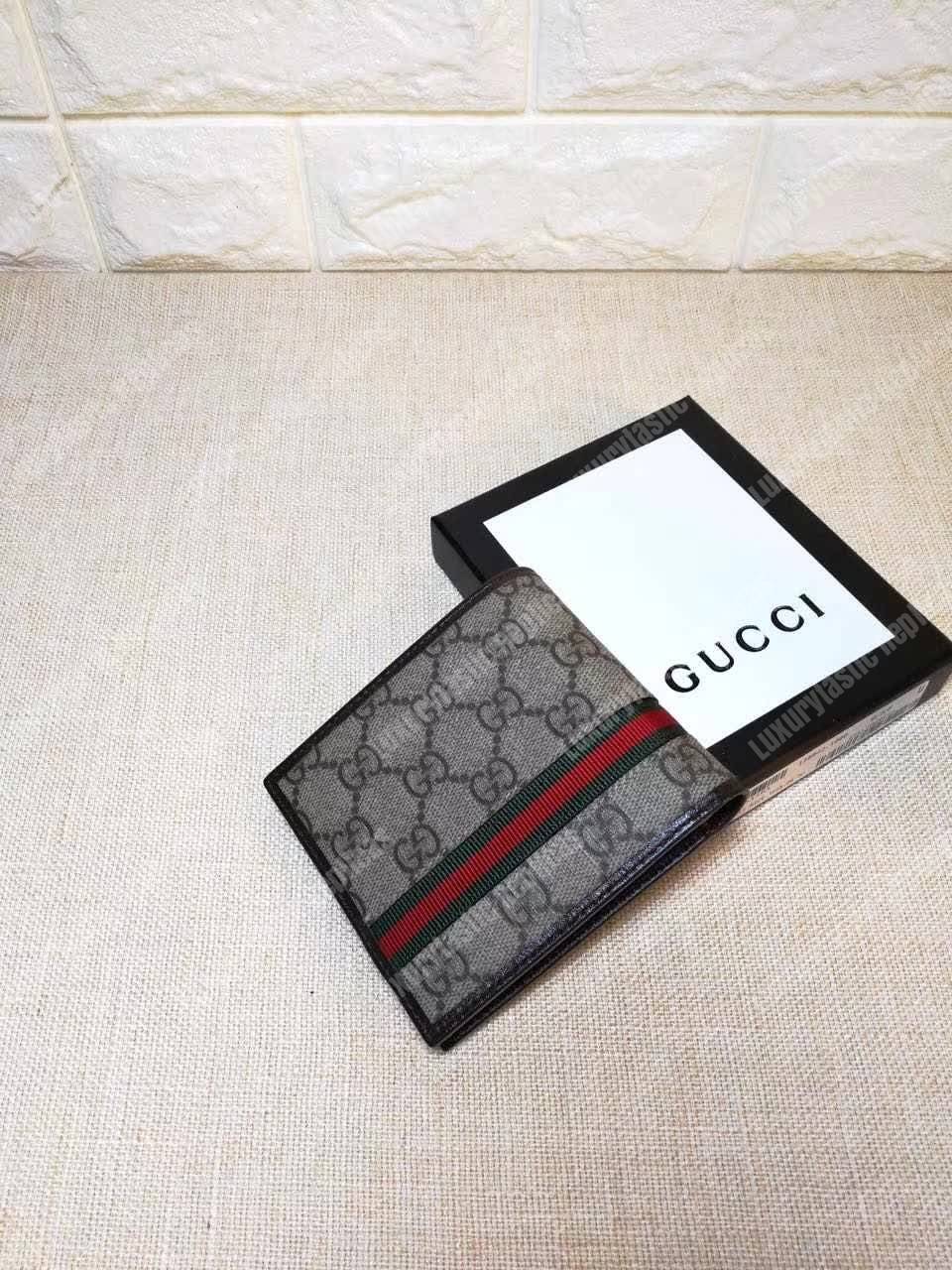 G*u*i gg sup*e web bi-fold wallet