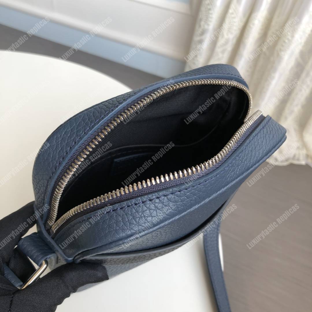 LV Danube Slim PM Navy Blue/Black