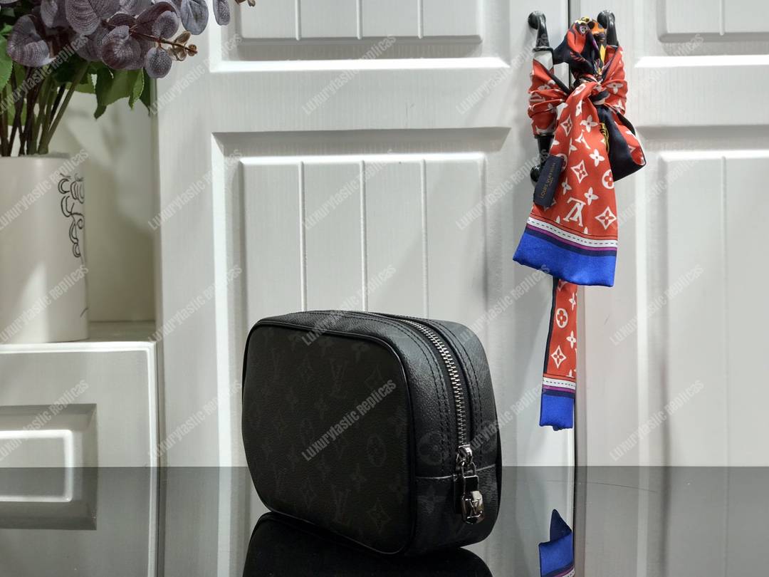 LV Toilet Pouch PM Damier Graphite Canvas