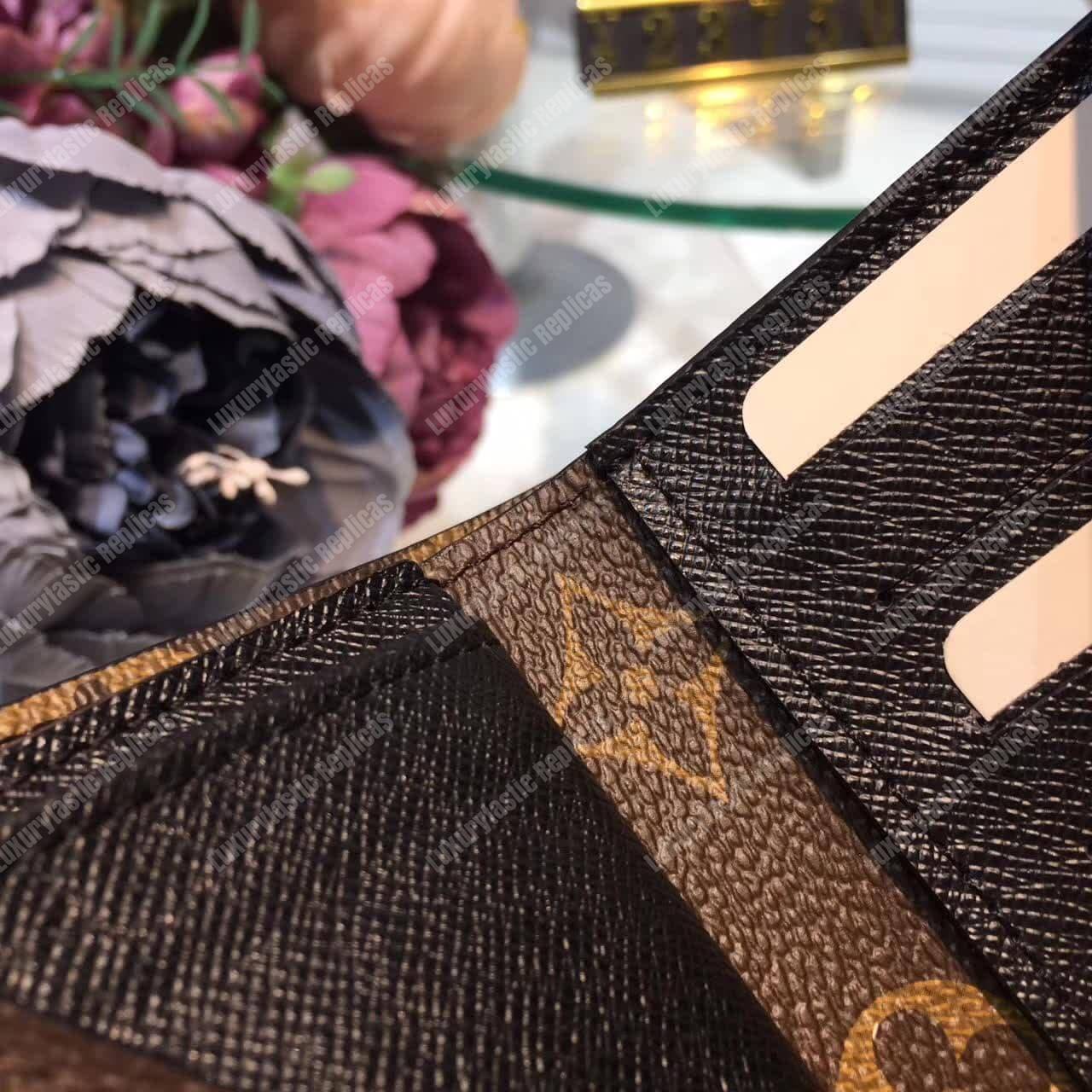 LV Marie Lou Compact Wallet Noir