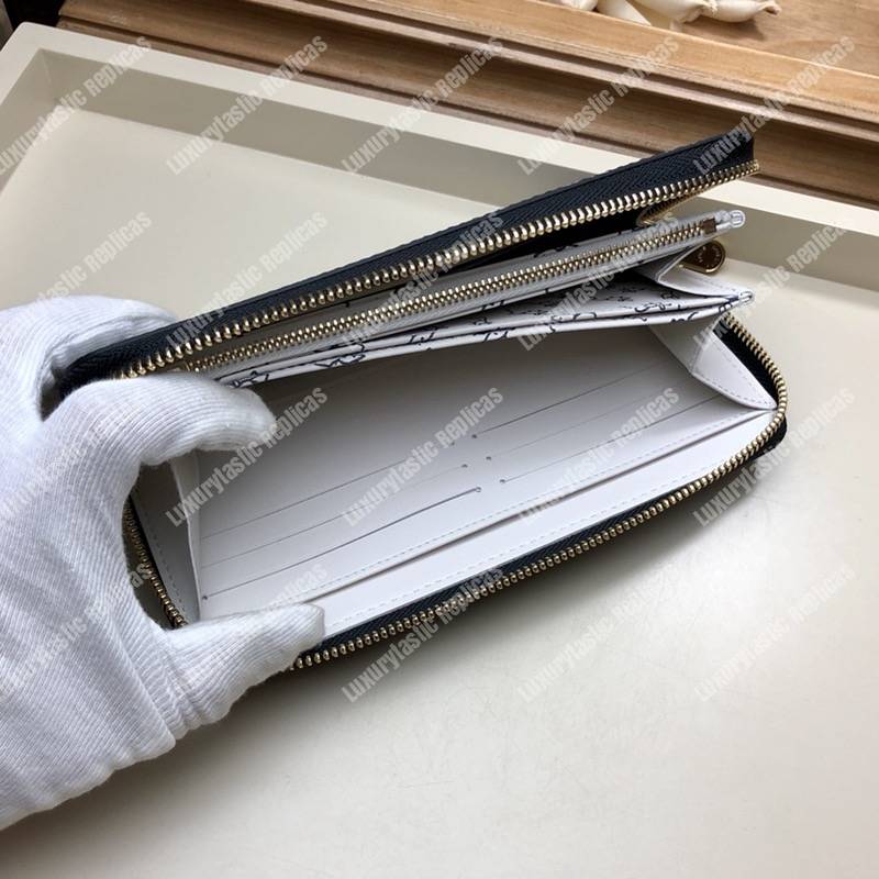 LV Zippy Wallet Catogram Dogs and Cats Black White